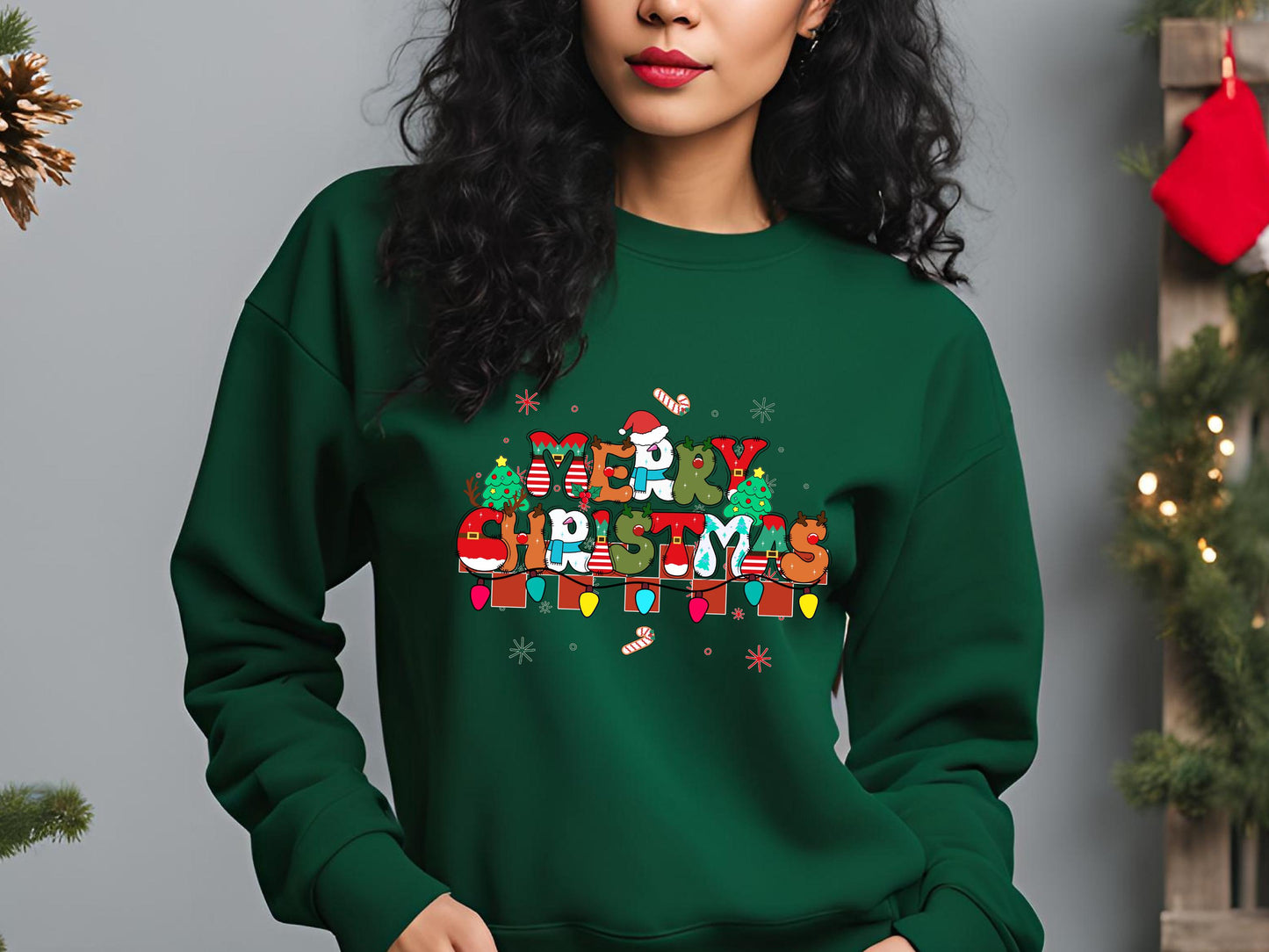 Retro Merry Christmas PNG, Groovy Holiday Graphic, Festive Shirt Design