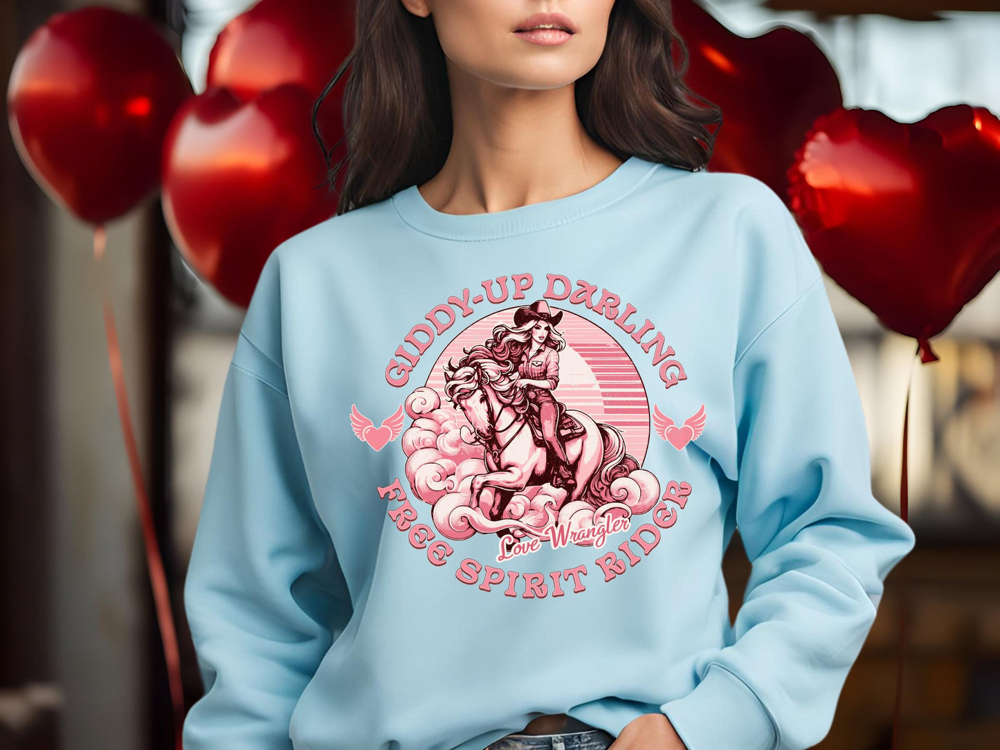 Giddy Up Darling PNG, Vintage Western Cowgirl Graphic, Coquette Country Shirt Rodeo Design