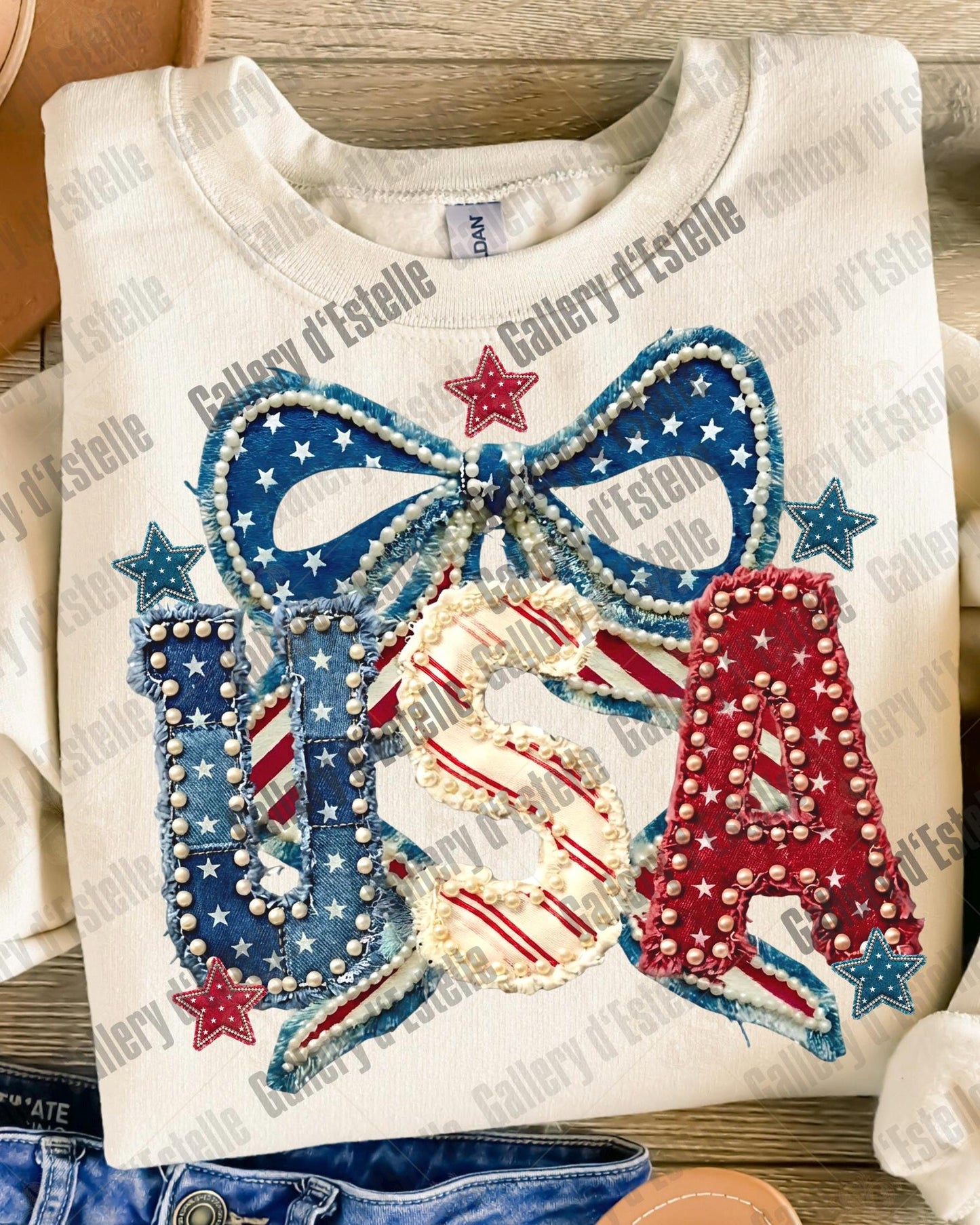 Patriotic Coquette USA PNG, Retro Patchwork America Graphic, Trendy 4th of Jul Shirt Design