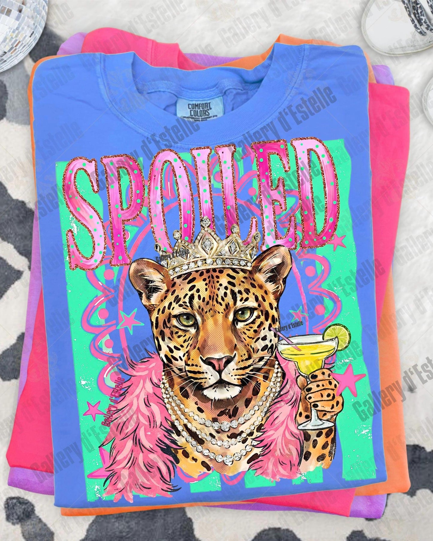 Preppy Spoiled Leopard PNG, Retro Boujee Cheetah Graphic, Trendy Sassy Boutique Shirt Design